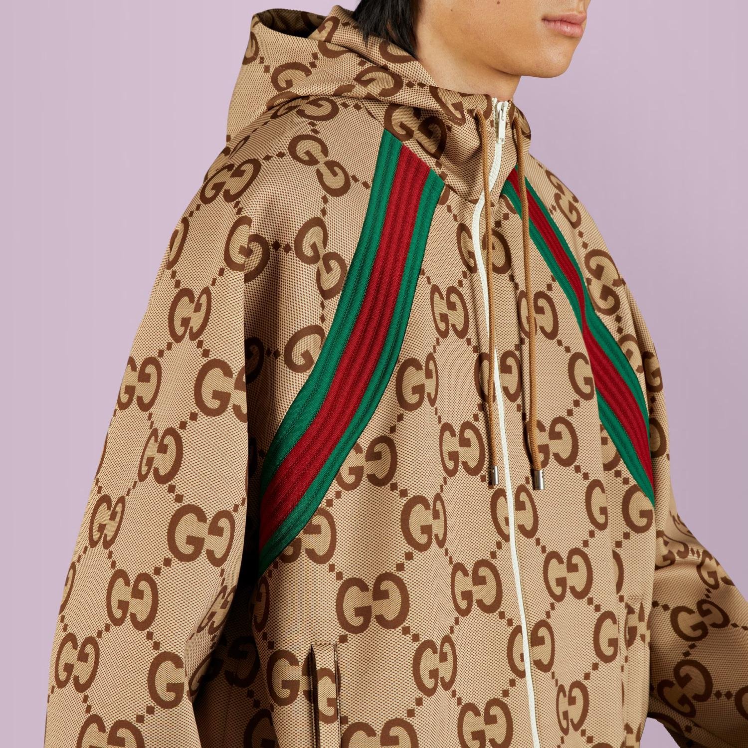JUMBO GG ZIP JACKET WITH WEB