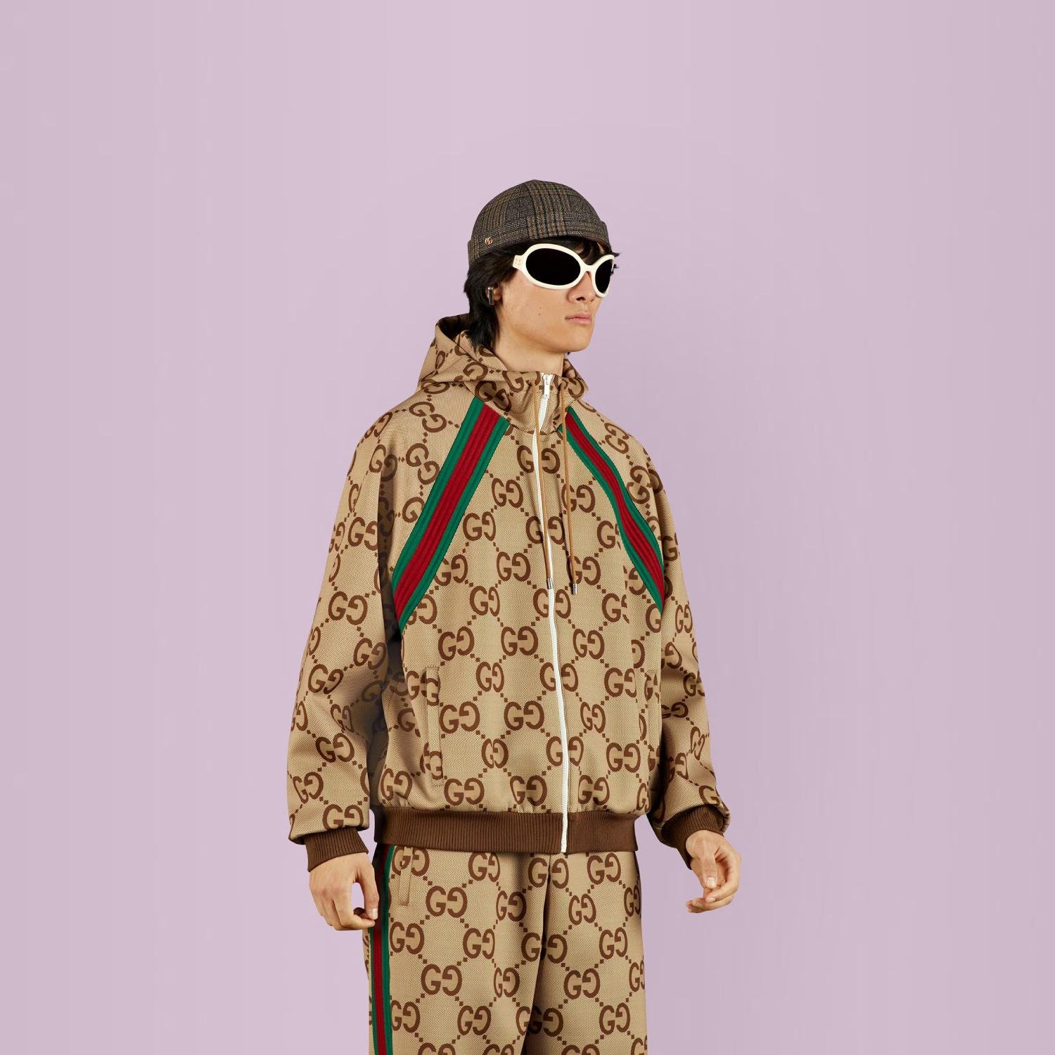 JUMBO GG ZIP JACKET WITH WEB