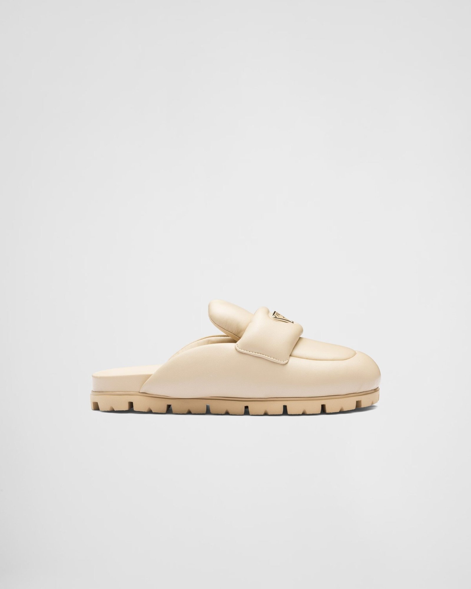 Soft padded nappa leather sabots