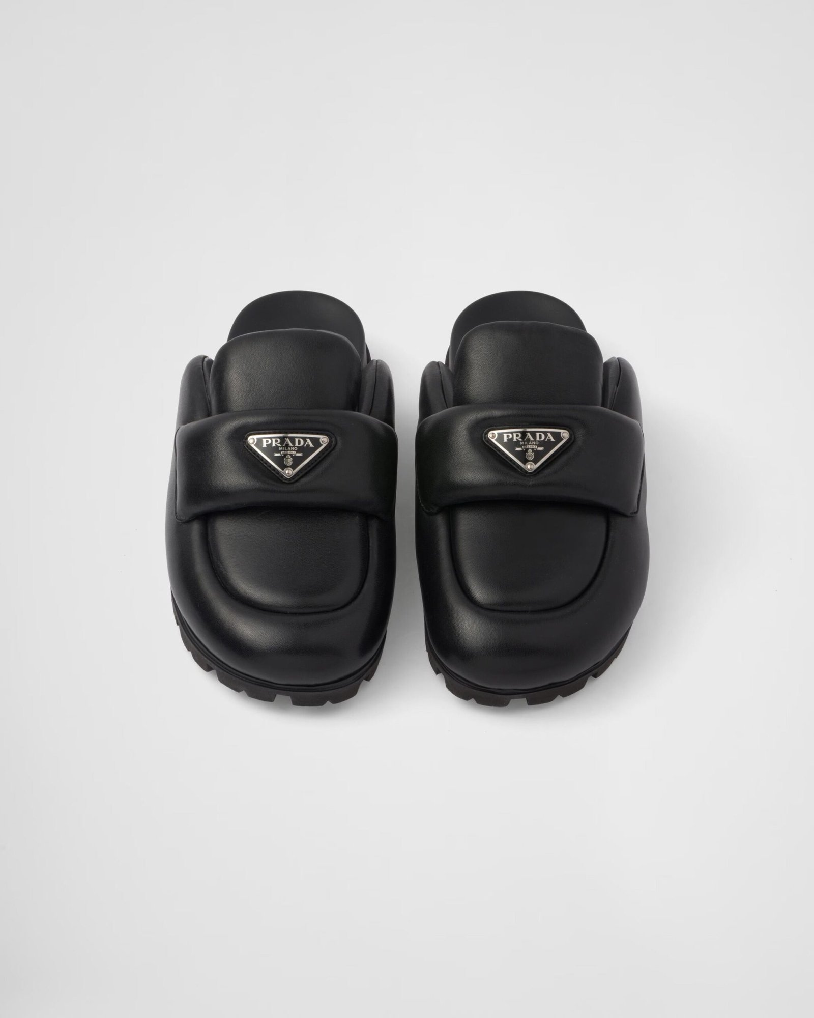 Soft padded nappa leather sabots
