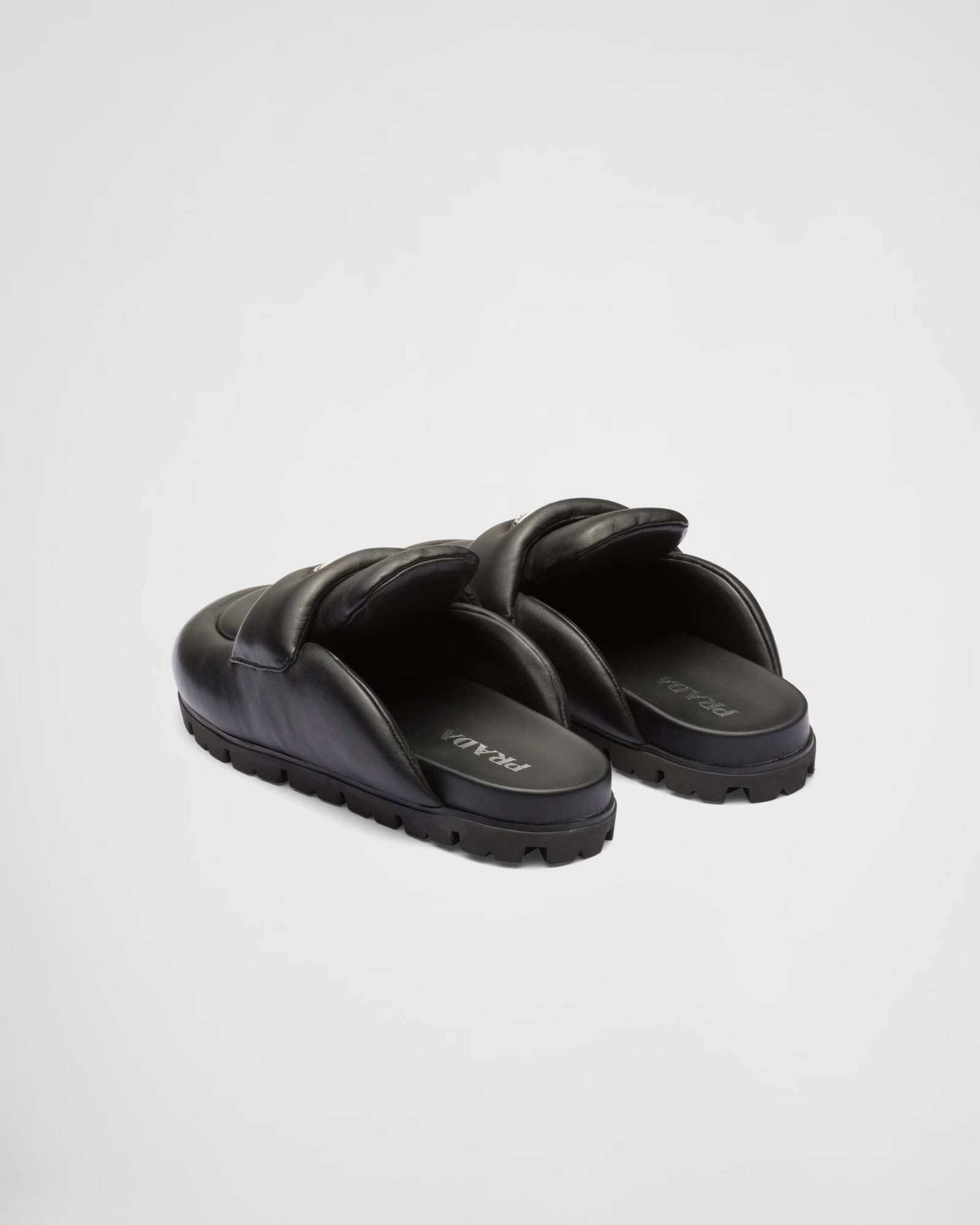 Soft padded nappa leather sabots